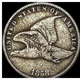 1858 Copper-Nickel Flying Eagle Cent LIGHTLY CIRC