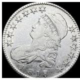 1818/7 Capped Bust Half Dollar CLOSELY UNCIRCULAT