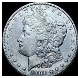 1901-S Silver Morgan Dollar CHOICE AU