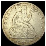 1873 Arrows Seated Liberty Half Dollar LIGHTLY CIR