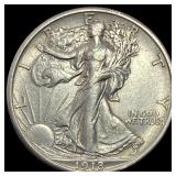 1918-S Walking Liberty Half Dollar CLOSELY  UNCIR