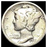 1921 Silver Mercury Dime NICELY CIRCULATED