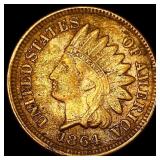 1864 Bronze Indian Head Cent NEARLY UNCIRCULATED
