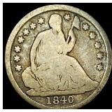 1840-O Silver Half Dime LIGHTLY CIRCULATED