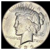 1934-S Peace Silver Dollar LIGHTLY CIRCULATED