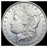 1892  Morgan SIlver Dollar CLOSELY UNCIRCULATED