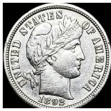 1892-O Silver Barber Dime CLOSELY UNCIRCULATED