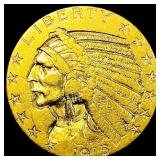 1915 Indian Head Half Eagle $5 Gold Coin HIGH GRAD