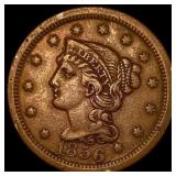 1856 Braided Hair Large Cent NEARLY UNCIRCULATED
