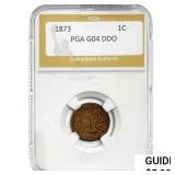 1873 Indian Head Cent PGA G4 DDO