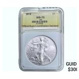 2012 Silver Eagle OBCS MS70