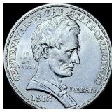 1918 Silver Half Dollar Illinois Centennial  GEM