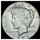 1934 Peace Silver Dollar CLOSELY UNCIRCULATED