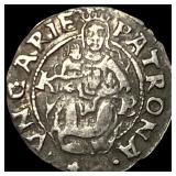 1540-1590 Hungary Madonna&Child Silver Denar CLOSE