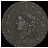 1831 Coronet Head Large Cent NEARLY UNCIRCULATED