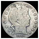 1904-S Barber Half Dollar NICELY CIRCULATED