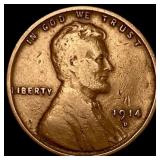 1914-D Lincoln Wheat Cent LIGHTLY CIRCULATED