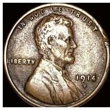 1914-D Lincoln Wheat Cent LIGHTLY CIRCULATED