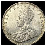 1920 British India Silver Rupee UNCIRCULATED