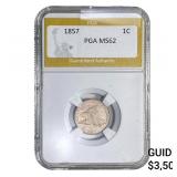 1857 Flying Eagle Cent PGA MS62