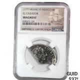 1777-83 MO FF Mexico 8Reales El Cazador Fragment
