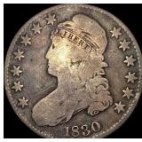 1830 Capped Bust Half Dollar NICELY CIRCULATED