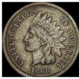 1866 Indian Head Cent NICELY CIRCULATED