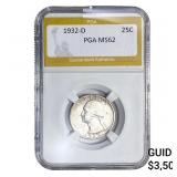 1932-D Washington Silver Quarter PGA MS62