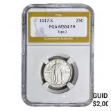 1917-S Standing Liberty Quarter PGA MS64 FH Type 2