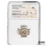 Roman Elagabalus, AD 218-222 Silver Denarius NGC
