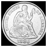 1886 Silver Dime UNCIRCULATED