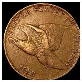 1858 Copper-Nickel Flying Eagle Cent LIGHTLY CIRCU