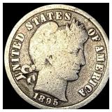1895-S Silver Barber Dime NICELY CIRCULATED