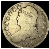 1831 Capped Bust Silver Half Dollar NICELY CIRCULA