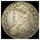 1822 Capped Bust Half Dollar LIGHTLY CIRCULATED