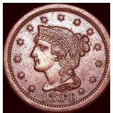 1854 Braided Hair Large Cent CHOICE AU