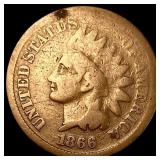 1866 Indian Head Cent NICELY CIRCULATED