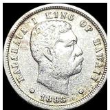 1883 Hawaii Silver Dime NEARLY UNCIRCULATED
