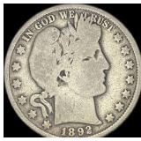 1892-O Silver Barber Half Dollar NICELY CIRCULATED