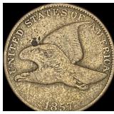 1857 Flying Eagle Cent ABOUT UNCIRCULATED