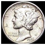 1921-D Silver Mercury Dime CLOSELY UNCIRCULATED