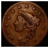 1837 Coronet Head Large Cent LIGHTLY CIRCULATED