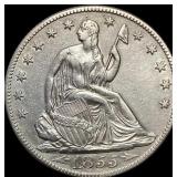 1855-O Silver Seated Liberty Half Dollar CLOSELY