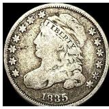 1835 Capped Bust Dime LIGHTLY CIRCULATED