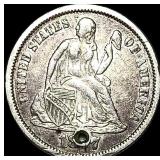 1877-CC Silver Seated Liberty  Dime  HIGH GRADE
