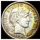 1898-S Silver Barber Dime CLOSELY UNCIRCULATED