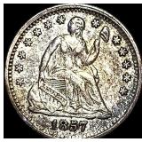 1857 Seated Liberty Half Dime NEARLY UNCIRCULATED