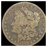 1893-CC Morgan Silver Dollar NICELY CIRCULATED