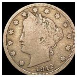 1912-S Liberty Victory Nickel NICELY CIRCULATED