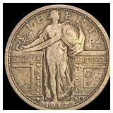 1917 Standing Liberty Quarter LIGHTLY CIRCULATED